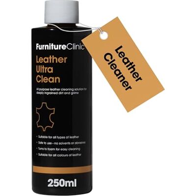 Furniture Clinic Leather Ultra Clean - All-Purpose Leather Cleaner - Leather Cleaner for Furniture, Car, Shoes Furniture Clinic Leather Ultra Clean - All-Purpose Leather Cleaner - Leather Cleaner for Furniture, Car, Shoes