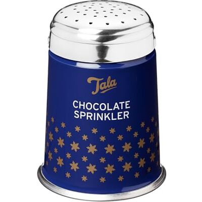 Tala Chocolate Duster – Stainless Steel Lid for Even Cocoa Powder Distribution, Perfect for Hot Chocolate & Yule Logs, Professional Finish, Blue Tala Chocolate Duster – Stainless Steel Lid for Even Cocoa Powder Distribution, Perfect for Hot Chocolate & Yule Logs, Professional Finish, Blue