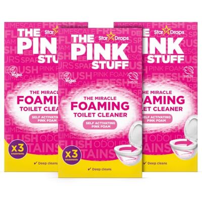 Stardrops The Pink Stuff Miracle Power Foaming Toilet Cleaner Triple Pack Stardrops The Pink Stuff Miracle Power Foaming Toilet Cleaner Triple Pack