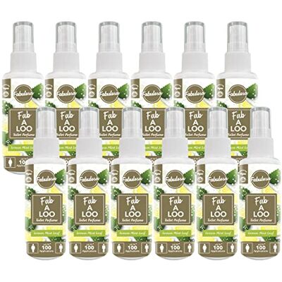 Fabulosa Fab-A-Loo Odour Remover - 60ml - Lemon Mint - Toilet Air Freshener Fabulosa Fab-A-Loo Odour Remover - 60ml - Lemon Mint - Toilet Air Freshener