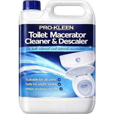 Pro-Kleen , 5L of Toilet Macerator Cleaner Descaler, Blue, Fresh Pro-Kleen , 5L of Toilet Macerator Cleaner Descaler, Blue, Fresh