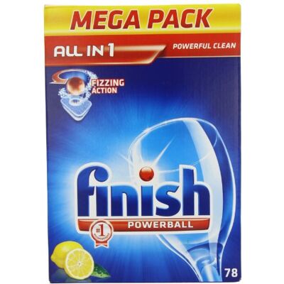 Finish All In One Lemon Sparkle 78 Dishwasher Tablets Finish All In One Lemon Sparkle 78 Dishwasher Tablets
