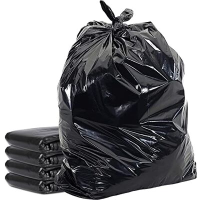 HomeSmith Extra Large & Extra Heavy Duty Refuse Sacks, Black Colour Bin Bags, Pack of 50 (10 x 5 Pack) HomeSmith Extra Large & Extra Heavy Duty Refuse Sacks, Black Colour Bin Bags, Pack of 50 (10 x 5 Pack)