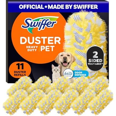 Swiffer Dusters Heavy Duty Pet Multi-Surface Duster Refills for Cleaning, With Febreze Odor Defense, 11 Count Swiffer Dusters Heavy Duty Pet Multi-Surface Duster Refills for Cleaning, With Febreze Odor Defense, 11 Count