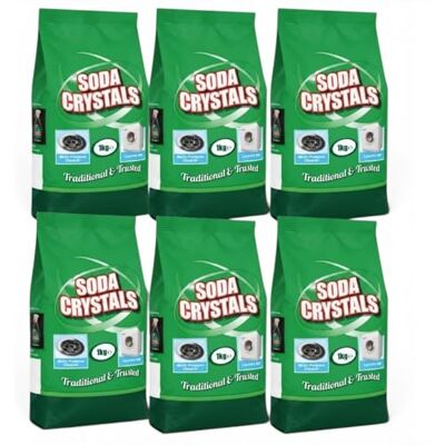EMBO Soda Crystals Multi-Purpose Cleaner and Laundry Aid, 1 kg, 6 Pack EMBO Soda Crystals Multi-Purpose Cleaner and Laundry Aid, 1 kg, 6 Pack