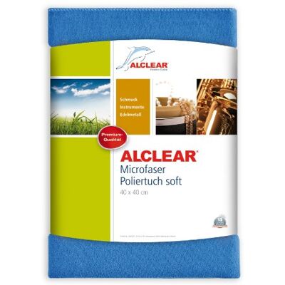 ALCLEAR 950026Z Suede Silk Microfibre Polishing and Finishing Cloth 40X40 Cm For Delicate Surfaces, Display, High Gloss Paint ALCLEAR 950026Z Suede Silk Microfibre Polishing and Finishing Cloth 40X40 Cm For Delicate Surfaces, Display, High Gloss Paint