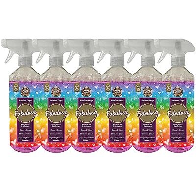 Fabulosa Antibacterial Disinfectant Spray, All Purpose Multi Surface Cleaner, 500ml, 6 pack, Rainbow Drops Fabulosa Antibacterial Disinfectant Spray, All Purpose Multi Surface Cleaner, 500ml, 6 pack, Rainbow Drops
