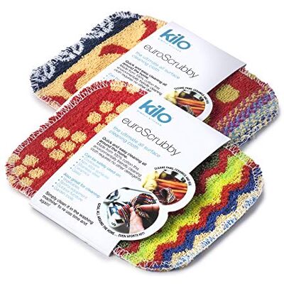Kilo LSET18 Non-Scratch Scourer, Purpose, Environmentally Friendly Scrubby – Multi Colour Set of 2, One Size, 17x13cm Kilo LSET18 Non-Scratch Scourer, Purpose, Environmentally Friendly Scrubby – Multi Colour Set of 2, One Size, 17x13cm