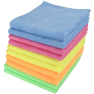 Micro-Pro Microfibre Cleaning Cloths 10 Pack 280gsm, 40x40cm, Non-Abrasive, High-Density for Home & Professional Use, Durable & Reusable, Multi-Colour, Ideal for Kitchen, Car, Window Micro-Pro Microfibre Cleaning Cloths 10 Pack 280gsm, 40x40cm, Non-Abrasive, High-Density for Home & Professional Use, Durable & Reusable, Multi-Colour, Ideal for Kitchen, Car, Window