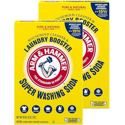 A American Food Mart Arm & Hammer Super Washing Soda 1.55kg (55oz) Pack of 2 A American Food Mart Arm & Hammer Super Washing Soda 1.55kg (55oz) Pack of 2
