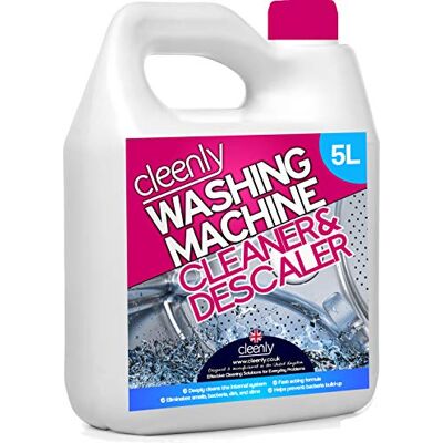 Cleenly Washing Machine Cleaner and Descaler for Smells (5 litres, 50 Treatments) Eliminates Dirt, Smells, Grime & Prevents Bacteria Build Up Cleenly Washing Machine Cleaner and Descaler for Smells (5 litres, 50 Treatments) Eliminates Dirt, Smells, Grime & Prevents Bacteria Build Up