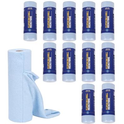 Arctic Microfibre Cloths, All Purpose Cleaning Microfibre Towels, Case of 12 Rolls of 30 Cloths Each Arctic Microfibre Cloths, All Purpose Cleaning Microfibre Towels, Case of 12 Rolls of 30 Cloths Each
