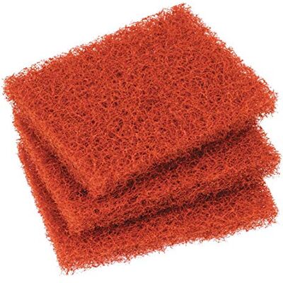 3M Scotch-Brite, Quick Clean Heavy Duty Scour, 4 in x 5.25 in, 6 Pads/Pack, For Baked On Food and Cooking Oils, Use on Hot or Cool Griddle, Orange 3M Scotch-Brite, Quick Clean Heavy Duty Scour, 4 in x 5.25 in, 6 Pads/Pack, For Baked On Food and Cooking Oils, Use on Hot or Cool Griddle, Orange