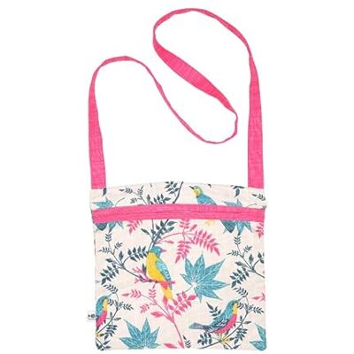 Dexam RHS Birds Organic Cotton Peg Bag Stone Dexam RHS Birds Organic Cotton Peg Bag Stone