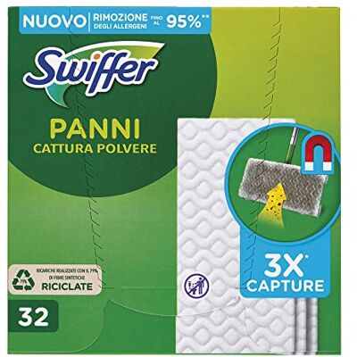 Swiffer Dry Dust Catch Cloths, 32 Pieces, Pack of 32 Swiffer Dry Dust Catch Cloths, 32 Pieces, Pack of 32