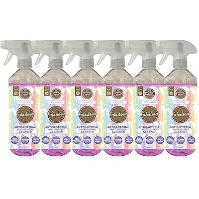 Fabulosa Antibacterial Disinfectant Spray, All Purpose Multi Surface Cleaner, 500ml, 6 pack, Unicorn Dust Fabulosa Antibacterial Disinfectant Spray, All Purpose Multi Surface Cleaner, 500ml, 6 pack, Unicorn Dust