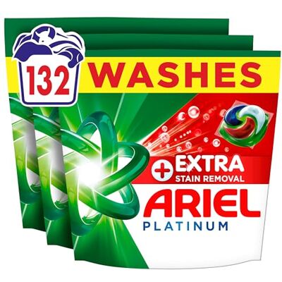 Ariel Platinum Washing Pods Extra Stain Removal (44ctx3) 132ct Ariel Platinum Washing Pods Extra Stain Removal (44ctx3) 132ct
