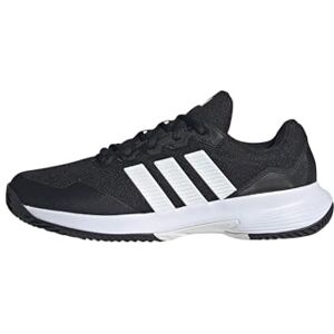 adidas Men's GAMECOURT 2 Tennis Shoes, core Black/FTWR White/Silver met., 8.5 UK adidas Men's GAMECOURT 2 Tennis Shoes, core Black/FTWR White/Silver met., 8.5 UK