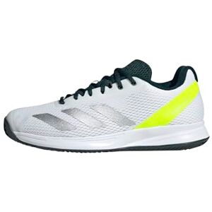 adidas Men's Courtflash Speed 2 Mens Tennis Shoes, Cloud White/Silver Metallic/Lucid Lemon, 13 UK adidas Men's Courtflash Speed 2 Mens Tennis Shoes, Cloud White/Silver Metallic/Lucid Lemon, 13 UK