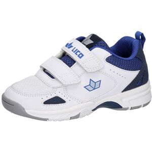 Lico Boy's Peyton V Indoor Trainers, White Blue, 1.5 UK Lico Boy's Peyton V Indoor Trainers, White Blue, 1.5 UK