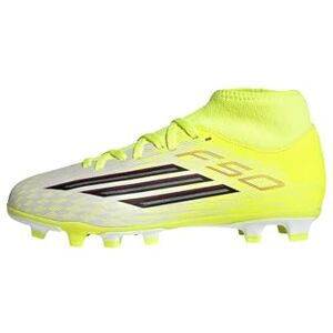 adidas Unisex Kids F50 Club Mid Firm Ground/Multi Ground Football Boots Kids, Team Solar Yellow 2/core Black/Lucid red, 11 UK Child adidas Unisex Kids F50 Club Mid Firm Ground/Multi Ground Football Boots Kids, Team Solar Yellow 2/core Black/Lucid red, 11 UK Child