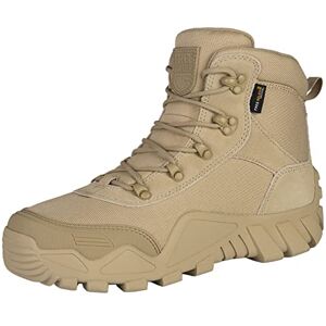 FREE SOLDIER Mens Military Boots mid-top Combat Tactical Boots Lace Up All Terrain Shoes for Hiking, Hunting, Working, Walking, Climbing(Tan,41EU) FREE SOLDIER Mens Military Boots mid-top Combat Tactical Boots Lace Up All Terrain Shoes for Hiking, Hunting, Working, Walking, Climbing(Tan,41EU)
