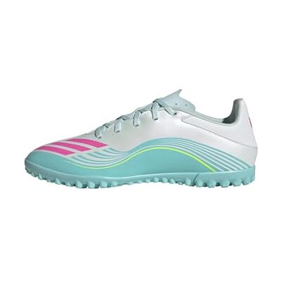 adidas Unisex F50 Messi Club Turf Football Shoes, FTWR White/Lucid Pink/Flash Aqua, 8.5 UK adidas Unisex F50 Messi Club Turf Football Shoes, FTWR White/Lucid Pink/Flash Aqua, 8.5 UK