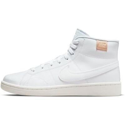 Nike Womens Court Royale 2 Mid Sneaker, Bianco, 6.5 UK Nike Womens Court Royale 2 Mid Sneaker, Bianco, 6.5 UK