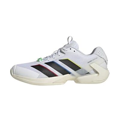 adidas Men's Adizero Ubersonic 5 Tennis Shoes, FTWR White/core Black/Cream White, 11 UK adidas Men's Adizero Ubersonic 5 Tennis Shoes, FTWR White/core Black/Cream White, 11 UK