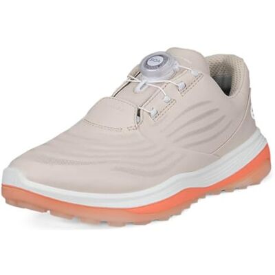 Ecco Golf LT1 BOA WP Golf Shoe light brown dark orange Ecco Golf LT1 BOA WP Golf Shoe light brown dark orange