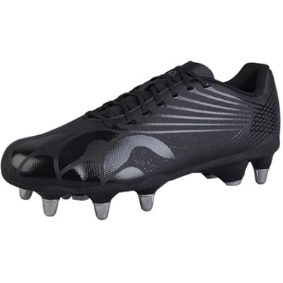 Canterbury Adult Unisex Stampede Pro Team Soft Ground Rugby Boots Soft Ground Rugby Boots, Black/Silver Metallic, 9 Canterbury Adult Unisex Stampede Pro Team Soft Ground Rugby Boots Soft Ground Rugby Boots, Black/Silver Metallic, 9