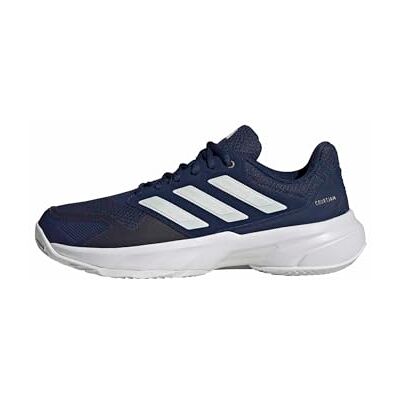 adidas Men's CourtJam Control 3 Clay Tennis Shoes, Dark Blue/Zero met./FTWR White, 12 UK adidas Men's CourtJam Control 3 Clay Tennis Shoes, Dark Blue/Zero met./FTWR White, 12 UK