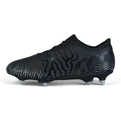Canterbury Adult Unisex Speed Infinite Pro Soft Ground Rugby Boots Lightweight Design Breathable Grip Texture Soft Ground Rugby Boots, Black/Silver Metallic, 5 Canterbury Adult Unisex Speed Infinite Pro Soft Ground Rugby Boots Lightweight Design Breathable Grip Texture Soft Ground Rugby Boots, Black/Silver Metallic, 5