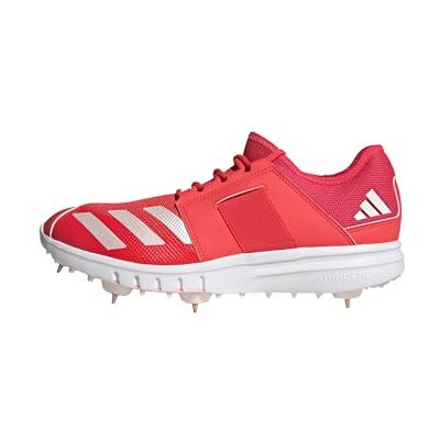 adidas Men's Howzat Spike Cricket Shoes, Lucid Red/Zero Metalic/Lucid Red, 9.5 UK adidas Men's Howzat Spike Cricket Shoes, Lucid Red/Zero Metalic/Lucid Red, 9.5 UK