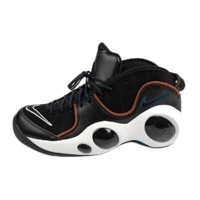 Nike Men's Air Zoom Flight 96 Basketball Shoes, Black/Valerian/Brown, 5.5 Nike Men's Air Zoom Flight 96 Basketball Shoes, Black/Valerian/Brown, 5.5