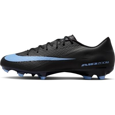 Nike Men's Zm Vapor 16 Academy Fg/Mg Football Shoe, Black/Ice Blue, 10.5 UK Nike Men's Zm Vapor 16 Academy Fg/Mg Football Shoe, Black/Ice Blue, 10.5 UK