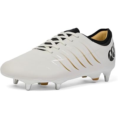 Canterbury Adults Unisex Phoenix 2.0 Team Soft Ground Rugby Boots White Canterbury Adults Unisex Phoenix 2.0 Team Soft Ground Rugby Boots White