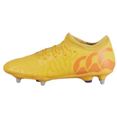 Canterbury Adult Unisex Speed Infinite Team Soft Ground Rugby Boots Lightweight Design Breathable Grip Texture Soft Ground Rugby Boots, Ambyel/Oracrush/Mars Red, 3 Canterbury Adult Unisex Speed Infinite Team Soft Ground Rugby Boots Lightweight Design Breathable Grip Texture Soft Ground Rugby Boots, Ambyel/Oracrush/Mars Red, 3