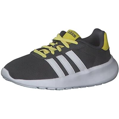 adidas Unisex Kids Lite Racer 3.0 Sneaker, Grey Five Ftwr White Impact Yellow, 5.5 UK Child adidas Unisex Kids Lite Racer 3.0 Sneaker, Grey Five Ftwr White Impact Yellow, 5.5 UK Child