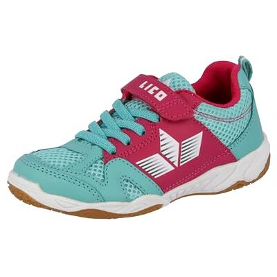Lico Boy's Sport Vs Multisport Indoor Shoes, Turquoise Pink, 12 UK Lico Boy's Sport Vs Multisport Indoor Shoes, Turquoise Pink, 12 UK