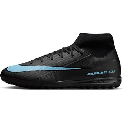 Nike Men's Zm Superfly 10 Academy Tf Football Shoe, Black/Ice Blue, 8.5 Nike Men's Zm Superfly 10 Academy Tf Football Shoe, Black/Ice Blue, 8.5