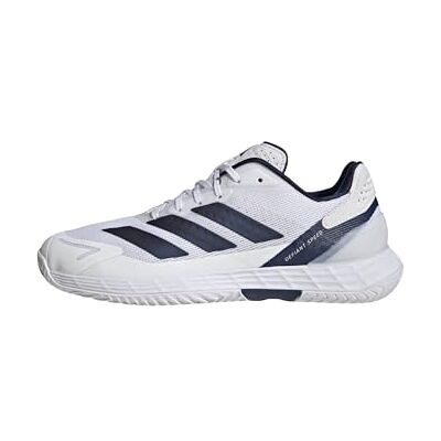 adidas Men's Defiant Speed 2 Tennis Shoes, FTWR White/Dark Blue/core Black, 11 UK adidas Men's Defiant Speed 2 Tennis Shoes, FTWR White/Dark Blue/core Black, 11 UK