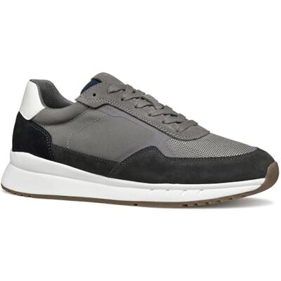 Geox Branthon Suede Blend Lace Up Trainers - Trainers Geox Branthon Suede Blend Lace Up Trainers - Trainers