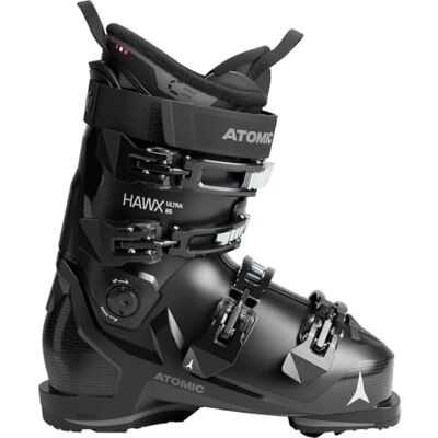 ATOMIC Unisex Hawx Ultra Ski Boots Size 24/24.5 Alpine Ski Boots in Black/White Boots with 3D Ankle & Heel for Precise Fit Slim Ski Boots with 98 mm Fit ATOMIC Unisex Hawx Ultra Ski Boots Size 24/24.5 Alpine Ski Boots in Black/White Boots with 3D Ankle & Heel for Precise Fit Slim Ski Boots with 98 mm Fit