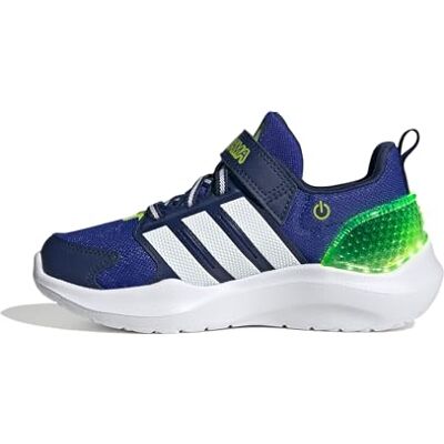 adidas Unisex Kids LIGHTORAMA Runner Shoes Children, Lucid Blue/FTWR White/Solar Slime, 13 UK Child adidas Unisex Kids LIGHTORAMA Runner Shoes Children, Lucid Blue/FTWR White/Solar Slime, 13 UK Child