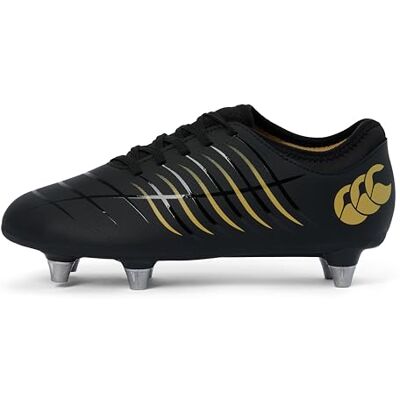 Canterbury Junior Unisex Phoenix 2.0 Team Soft Ground Rugby Boots Black Canterbury Junior Unisex Phoenix 2.0 Team Soft Ground Rugby Boots Black