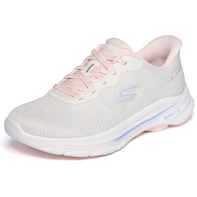 Skechers Women's GO Walk 8 Nadia Trainer, Natural, 7 UK Skechers Women's GO Walk 8 Nadia Trainer, Natural, 7 UK