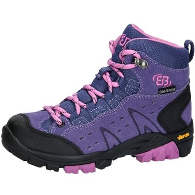 BRÜTTING Outdoor Kids Mount Bona High Lila Veloursleder Shoes BRÜTTING Outdoor Kids Mount Bona High Lila Veloursleder Shoes