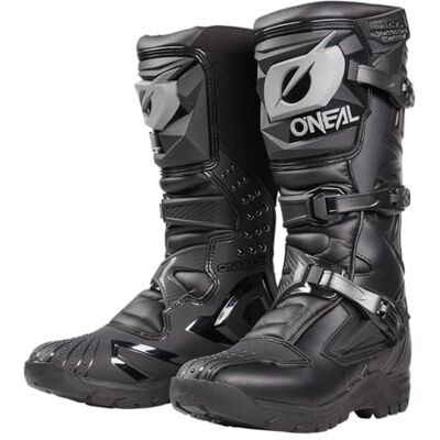 O'NEAL Motocross Boots MX Enduro Inner Ankle, Foot & Shift Zone Protection, Perforated Lining Boots RSX Adventure V.24 Adult Black Size 45 O'NEAL Motocross Boots MX Enduro Inner Ankle, Foot & Shift Zone Protection, Perforated Lining Boots RSX Adventure V.24 Adult Black Size 45