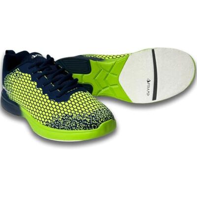 Pyramid Men's Path Lite Seamless Mesh Bowling Shoes, Navy/Voltage Lime, 7 UK Pyramid Men's Path Lite Seamless Mesh Bowling Shoes, Navy/Voltage Lime, 7 UK